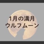 満月に向かって遠吠えする狼、1月のウルフムーンの夜空の風景