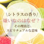 シトラスの香りが嫌いなのはなぜ？その理由とスピリチュアルな意味を解説