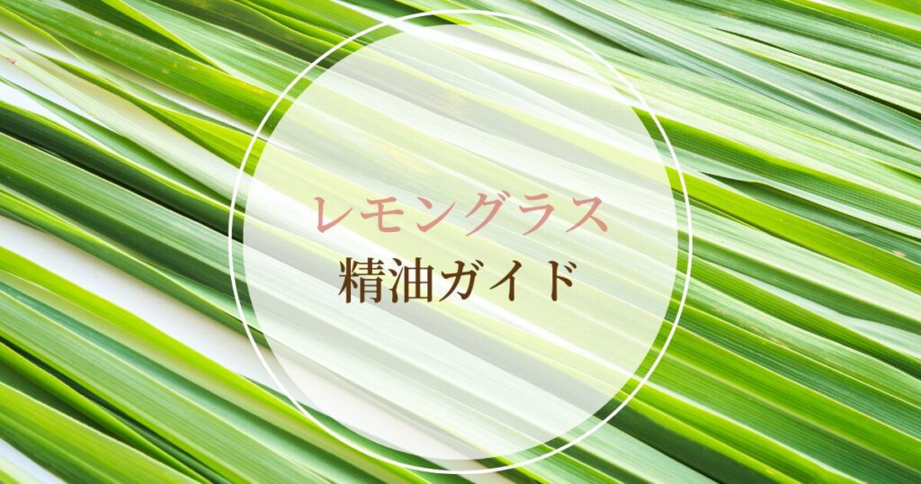レモングラス｜心と体への作用や使い方、禁忌・注意点【精油ガイド】